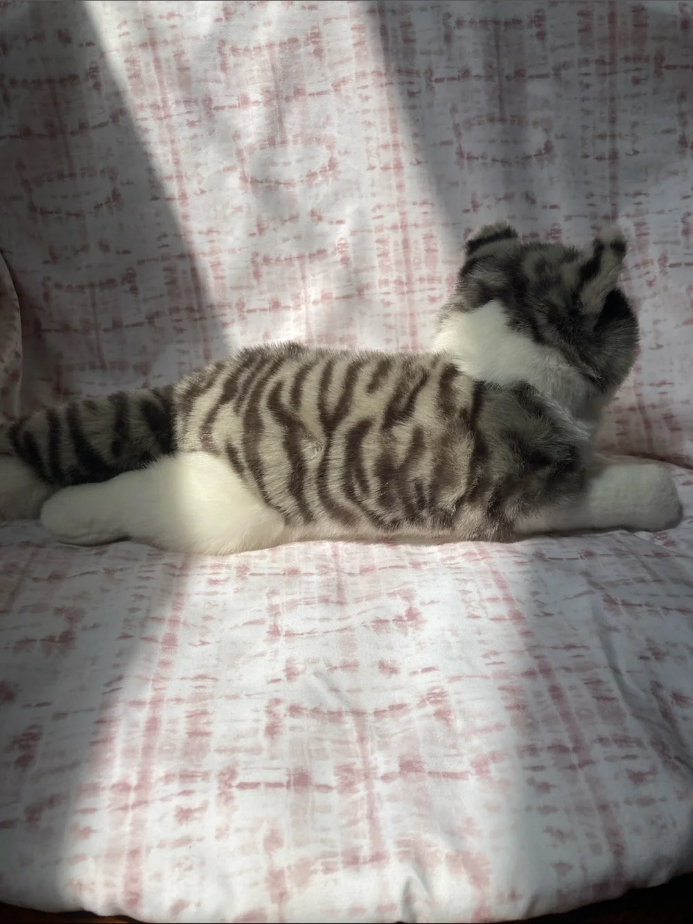 Douglas Smokey Gray Cat Plush Tabby Striped Cuddle Toy 15”